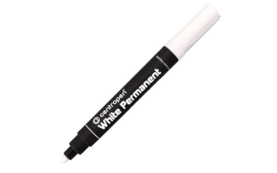 Маркер перманентен остър 1.5 БЯЛ Centropen